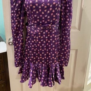 Rotate Birger Christensen Shelly mini dress puff sleeve ruffle